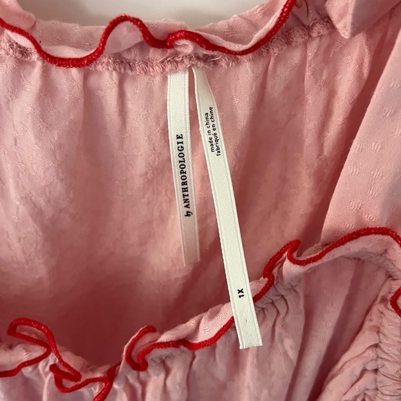 Pink Ruffled Women's Top - Picture 2 of 6